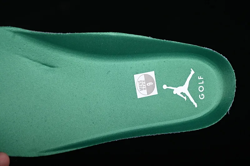 All categories Air Jordan Jordan series basketball shoes Air Jordan 1 Low G version pure original Air Jordan 1 Low Golf AJ1 Joe 1 new golf version gray white green color DD9315-112